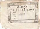 Frankreich 100 francs 100 Francs - 18 Nivose An III - (07.01.1795) - Sign. Oudry - Serial 3920 -