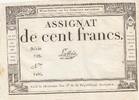 Frankreich 100 francs 100 Francs - 18 Nivose An III - (07.01.1795) - Sign. Lassia - Serial 729 -
