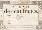 Frankreich 100 francs 100 Francs - 18 Nivose An III - (07.01.1795) - Sign. Taizy - Serial 591 -