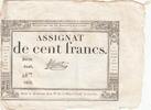 Frankreich 100 francs 100 Francs - 18 Nivose An III - (07.01.1795) - Sign. Leval - Serial 2849 -