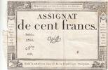 Frankreich 100 francs 100 Francs - 18 Nivose An III - (07.01.1795) - Sign. Ogé - Serial 4175 2760 -