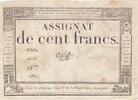 Frankreich 100 francs 100 Francs - 18 Nivose An III - (07.01.1795) - Sign. Ogé - Serial 4519 -
