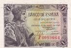 1 peseta 1943 Spanien 1 Peseta - Fernando el catolico - Serial F.40 - 1943 - P.126 I / ST