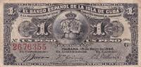 Kuba 1 peso 1 Peso - Arms - Queen Maria Cristina - 1896 - P.74a -