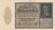 Deutschland  10000 mark - Portrait by Albrecht Dürer - Reichsbanknote - Serial 17m - 1922 II / VZ