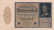 Deutschland  10000 Mark Portrait of man by Durer - 1922 - Serial 21N. II / VZ