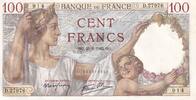 Frankreich 1942 100 Francs Sully - 12-02-1942 Serial A.28453 - VF I / ST