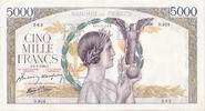 Frankreich 5000 francs 5000 Francs Victory - 10-12-1942 Serial L.1120 -
