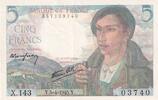 Frankreich 1945 5 Francs Shepherd - 05-04-1945 - Serial P.132 II / VZ