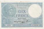 Frankreich 10 francs 10 Francs - Minerva - 14-11-1940 - Serial U.79720 -