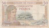 Frankreich 50 francs 50 Francs Ceres - 28-01-1937 - Serial E.5411 -
