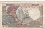 Frankreich 50 francs 50 Francs Jacques Coeur - 20-11-1941- Serial U.141 -