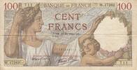 Frankreich 100 francs 100 Francs Sully - 19-12-1940 - Serial W.17262 -
