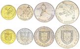 Portugal escudos Set of 4 Coins - 2.5, 5, 25 Escudos - Hockey Championship - 1982 -