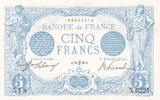 Frankreich 5 francs 5 Francs - Blue - 15-06-1915 - Série X.6221 -