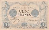 Frankreich 5 francs 5 Francs - Black - 10-05-1873 - Serial F.2519 -