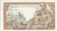 Frankreich 1000 francs 1000 Francs - Demeter - 18-02-1943 - Serial X.4275 -