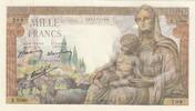 Frankreich 1943 1000 Francs - Demeter - 29-04-1943 - Serial E.5060 I / ST