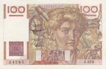Frankreich 100 francs 100 Francs - Young Farmer - 02-10-1952 - Serial Q.489 -