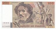 Frankreich 100 francs 100 Francs - Delacroix - 1993 - Serial M.214 -