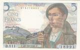 Frankreich 5 francs 5 Francs - Shepherd - 23-12-1943 Serial B.111 -