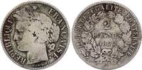 Frankreich  2 Francs Ceres - 1872 K Bordeaux Silver V / SGE+