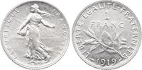 Frankreich  1 Franc - Sower - 1919 - Silver III / SS