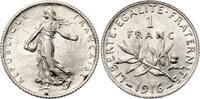 Frankreich  1 Franc - Sower - 1916 - Silver II / VZ