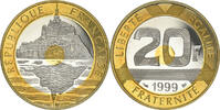 Frankreich  20 Francs Mont Saint-Michel - 1999 - BU I / ST