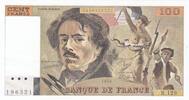 Frankreich 100 francs 100 Francs Delacroix - 1988 Serial T.129 - UNC -