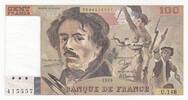 Frankreich 100 francs 100 Francs - Delacroix - 1989 - Serial U.148 -