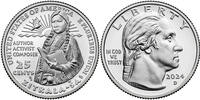USA 1/4 dollar 1/4 Dollar - Washington Quarter - Zitkala Sa - P Philadelphia - 2024 -