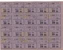 Frankreich 1914-1918 Sheet of 50 cent x 20 ex - Prisonniers de guerre - 14ème région - Lyon - WWI I- / VZ+ / VZ-ST