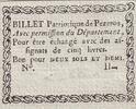 Frankreich 2 sols 2 Sols et Demi - Herault - Billet Patriotique de Pezenas - 1792 - not issued -