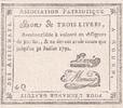 Frankreich 3 livres 3 Livres - Seine-inférieure - Rouen - Patriotic association - 31-07-1792 -