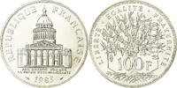 Frankreich 100 francs 100 Francs Pantheon - 1985 - Silver - from UNC set -