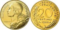 Frankreich  20 Centimes Marian - 1988 - From UNC Set st