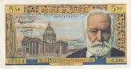 Frankreich 1965 5 NF - Victor Hugo - 06-05-1965 - Serial G.143 III / SS+