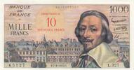 Frankreich 10 nf sur 1000 francs 10 NF sur 1000 Francs - Richelieu - 07-03-1957 - Serial L.327 -