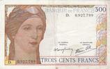 Frankreich 1938 300 Francs Ceres - 06-10-1938 - Serial D. III / SS