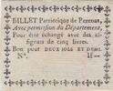  1792 Frankreich Pézenas Billet Patriotique - 1792 - Without signature III / SS