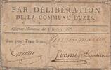 Frankreich  3 Livres - Gard - Commune de Uzès - 1791 IV / S