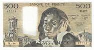 Frankreich 1984 500 Francs - Pascal - St Jacques Tower - 05-01-1984 - Serial M.196 I / ST