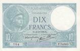 Frankreich 10 francs 10 Francs - Minerva - 19-10-1939 - Serial P.74963 -