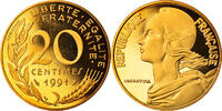 Frankreich 20 centimes 20 centimes Marianne - 1991 - Proof -