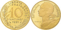 Frankreich 10 centimes 10 centimes Marianne - 1991 - Proof -