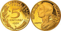 Frankreich 5 centimes 5 centimes Marianne - 1991 - Proof -