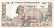 Frankreich 10000 francs 10000 Francs - French genius - 30-11-1950 - Serial J.1024 -
