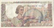 Frankreich 1950 10000 Francs - French genius - 14-09-1950 - Serial X.910 III / SS