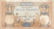 Frankreich 1000 francs 1000 Francs - Ceres and Mercury - 08-07-1937 - Serial G.2968 -
